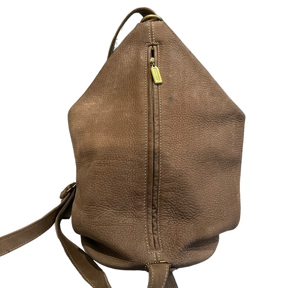 Vintage COACH Sonoma Flat Pack Nubuc #4944 Luxury Designer Sling Backpack RARE - Picture 2 of 16